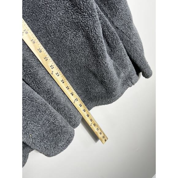 Clemson Sherpa Pullover By Three Square 1/4 Zip Sz. L Grey Tiger Paw Warm Soft - Picture 12 of 13